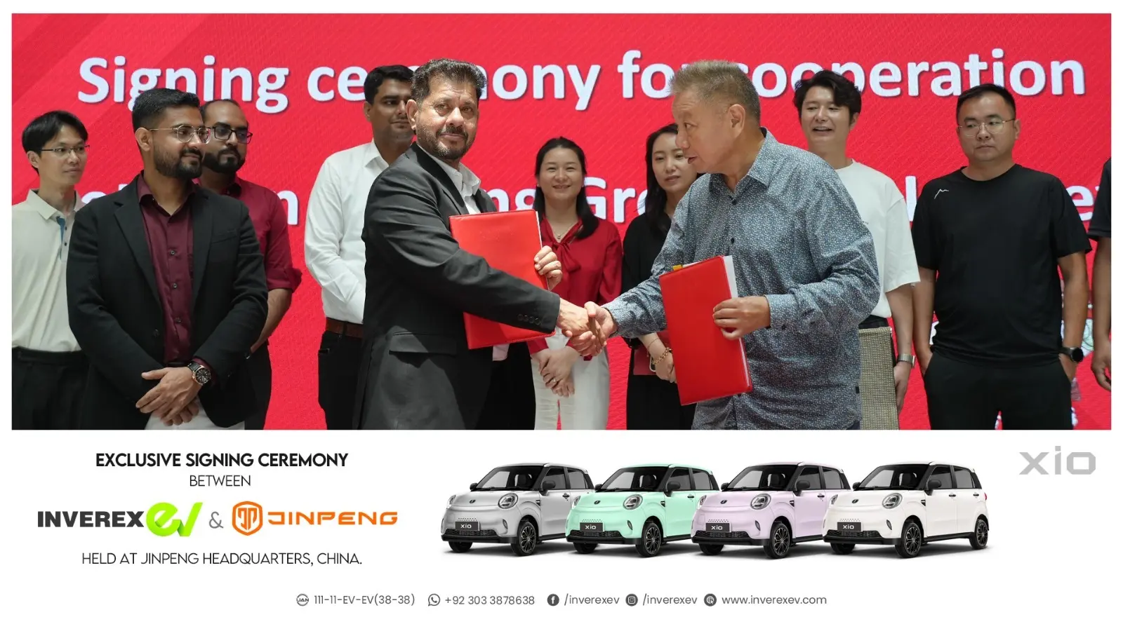 Jinpeng group and inverex sign exclusive agency agreement